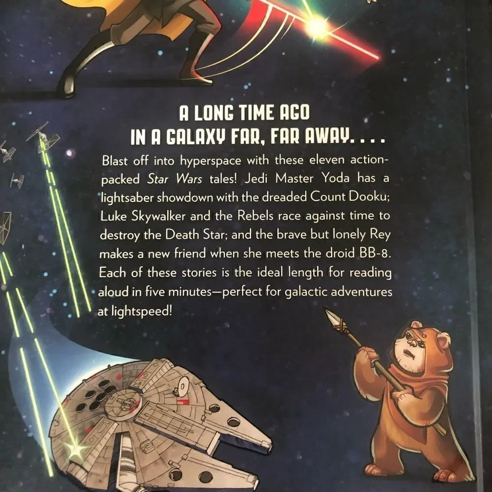 Cute five minute Star Wars stories , story book.